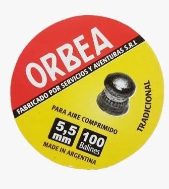 BALINES 5,5MM CONICOS AIRE COMPRIMIDO ORBEA X 100