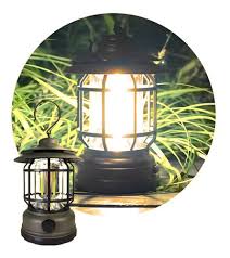 LINTERNA FAROL CAMPING RECARGABLE VINTAGE