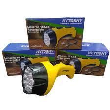 LINTERNA HYTOSHY 15 LED RECARGABLE