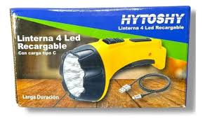 LINTERNA HYTOSHY 4 LED RECARGABLE